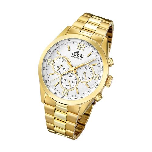 Montre Homme Lotus Sport L18153/1 Montre-Bracelet En Acier Inoxydable Minimaliste Or Ul18153/1