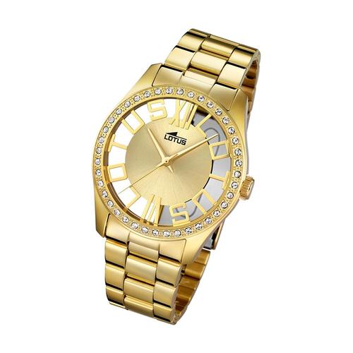 Montre Femme Lotus Mode L18127/1 Montre Bracelet En Acier Inoxydable Tendance Or Ul18127/1