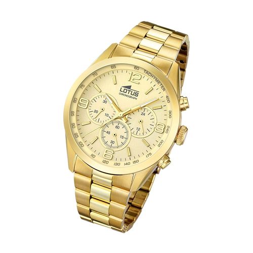 Montre Homme Lotus Sport L18153/2 Montre-Bracelet En Acier Inoxydable Minimaliste Or Ul18153/2