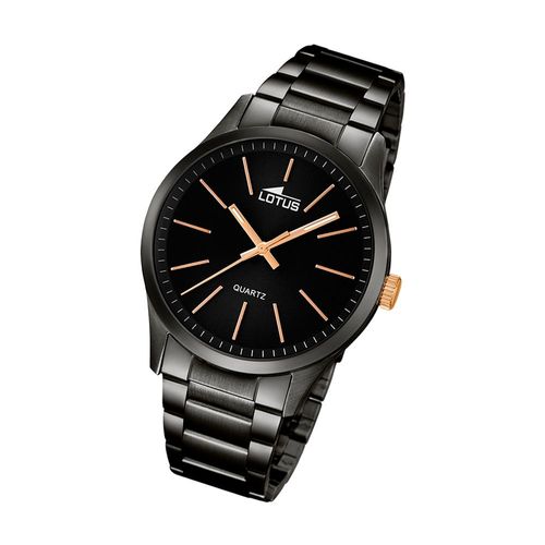 Montre Lotus Pour Homme Elegant L18162/2 Montre-Bracelet En Acier Minimaliste Noir Ul18162/2