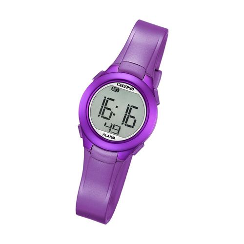 Calypso Montre Femme K5677/2 Montre-Bracelet En Plastique Pur Numérique Violet Uk5677/2