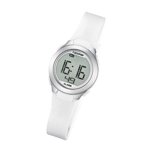 Calypso Montre Femme K5677/1 Montre-Bracelet En Plastique Pur Numérique Blanc Uk5677/1