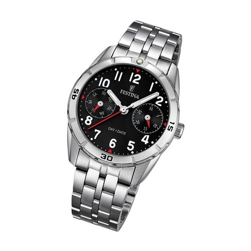 Montre Pour Enfants Et Jeunes, Festina , F16908/3, Montre-Bracelet En Acier Inoxydable, Argent Uf16908/3