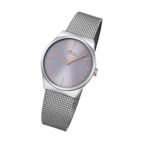 Montre Femme Lotus Élégante L18288/2 Montre-Bracelet En Acier Inoxydable Classique Argent Ul18288/2
