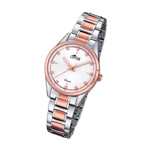 Montre Femme Lotus L18386/2 Montre-Bracelet En Acier Inoxydable Grace Argent Or Rose Ul18386/2