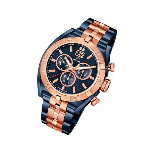 Jaguar Montre Pour Hommes J810/1 Montre-Bracelet En Acier Inoxydable Édition Spéciale Bleu Rose Uj810/1