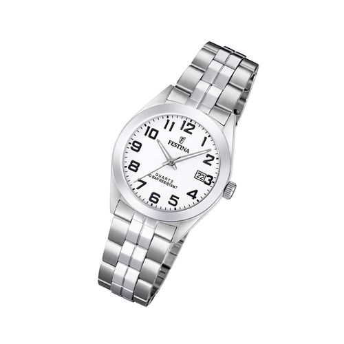 Festina Montre Femme F20438/1 Montre Bracelet En Acier Inoxydable Classique Argent Uf20438/1