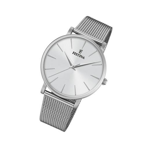 Festina Montre Femme F20475/1 Montre Bracelet En Acier Dames Classique Argent Uf20475/1