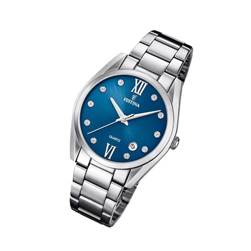Festina Montre Femme F16790/C Montre Bracelet En Acier Inoxydable Boyfriend Argent Uf16790/C