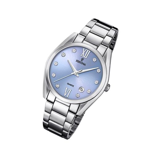 Festina Montre Femme F16790/B Montre-Bracelet En Acier Inoxydable Boyfriend Argent Uf16790/B
