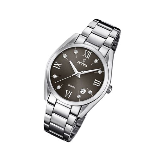 Festina Montre Femme F16790/F Montre-Bracelet En Acier Inoxydable Boyfriend Argent Uf16790/F