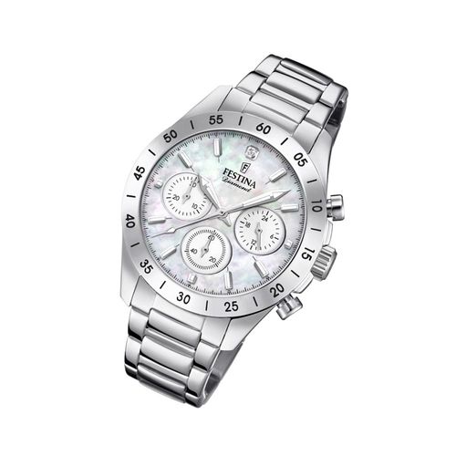 Festina Montre Femme Sport F20397/1 Montre-Bracelet En Acier Inoxydable Petit Ami Argent Uf20397/1