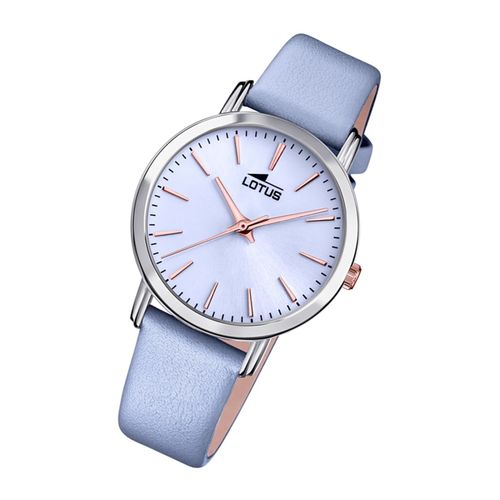 Montre Femme Lotus Fashion 18738/3 Montre-Bracelet Analogique En Cuir Tendance Bleu Ul18738/3