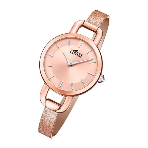 Montre Femme Lotus Elegant 18747/1 Montre-Bracelet En Cuir Bliss Or Rose Ul18747/1