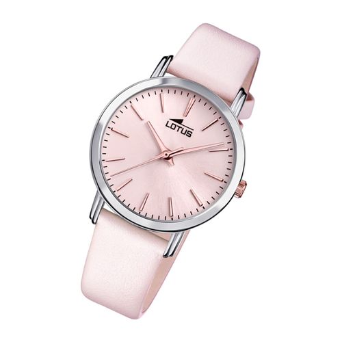 Montre Femme Lotus Fashion 18738/2 Montre-Bracelet Analogique En Cuir Tendance Rose Ul18738/2