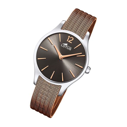 Montre Femme Lotus Elegant 18749/3 Montre-Bracelet En Acier Inoxydable Bliss Marron Ul18749/3