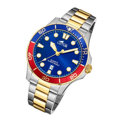 Montre Homme Lotus 18760/4 Montre-Bracelet En Acier Inoxydable Sport Argent Or Ul18760/4