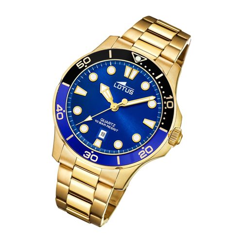 Lotus Montre Pour Hommes Mode 18761/4 Montre-Bracelet En Acier Inoxydable Sport Or Ul18761/4