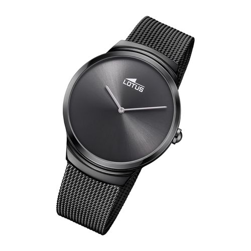Montre Homme Lotus 18784/1 Montre-Bracelet En Acier Inoxydable Minimaliste Noir Ul18784/1