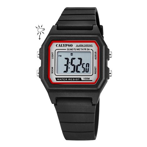 Calypso Montre Homme Sport Numérique K5805/4 Montre-Bracelet En Plastique Noir Uk5805/4