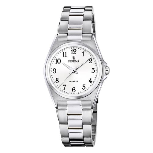 Festina Montre Femme Classique F20553/1 Montre-Bracelet Acier Inoxydable Argent Uf20553/1