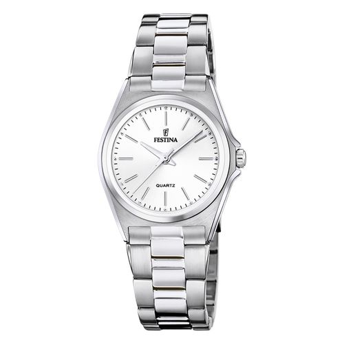 Festina Montre Femme Classique F20553/2 Montre-Bracelet Acier Inoxydable Argent Uf20553/2