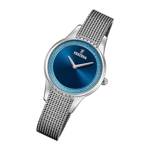 Montre Femme Festina F20494/2 Montre Bracelet En Acier Mademoiselle Argent Uf20494/2