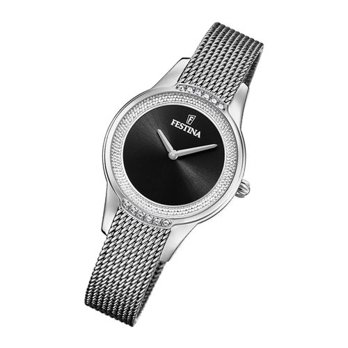 Montre Femme Festina F20494/3 Montre Bracelet En Acier Mademoiselle Argent Uf20494/3