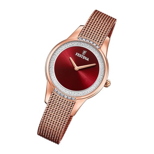 Montre Femme Festina F20496/1 Montre Bracelet En Acier Inoxydable Mademoiselle Rose Uf20496/1