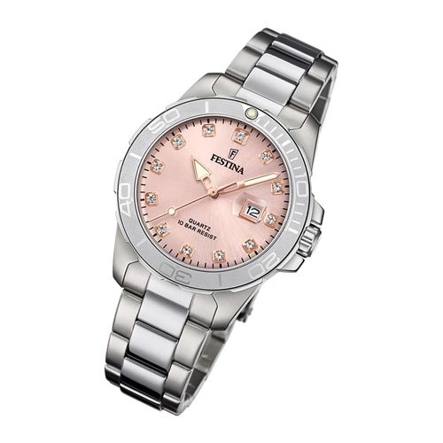 Festina Montre Femme F20503/2 Montre-Bracelet En Acier Inoxydable Boyfriend Argent Uf20503/2