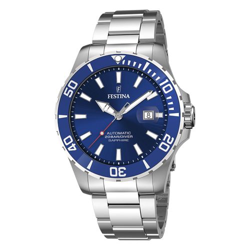Festina Montre Homme Automatique F20531/3 Montre-Bracelet Acier Inoxydable Argent Uf20531/3