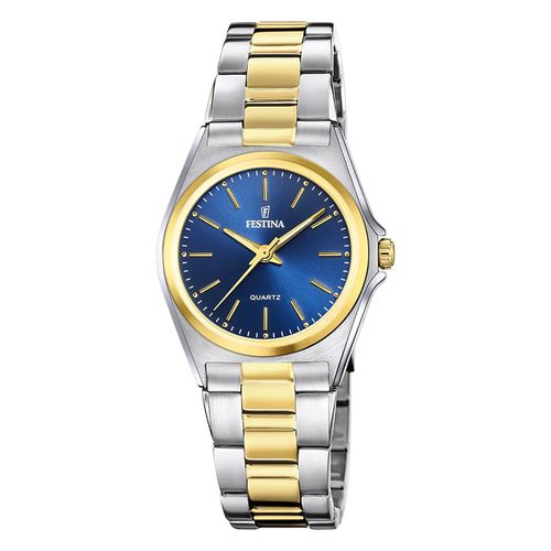 Festina Montre Femme Classique F20556/4 Montre-Bracelet Acier Inoxydable Argent Or Uf20556/4