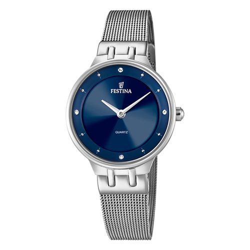 Festina Montre Femme Mademoiselle F20597/3 Montre Bracelet Acier Inoxydable Argent Uf20597/3
