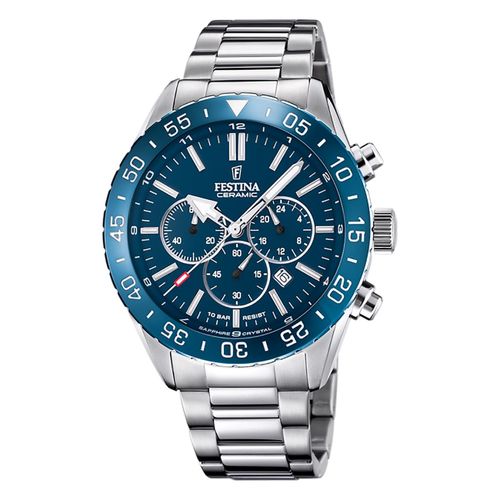 Montre-Bracelet En Céramique Pour Hommes, Festina , F20575/2, Acier Inoxydable, Argent, Uf20575/2