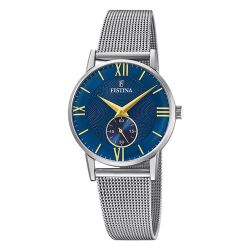 Festina Montre Femme Classique F20572/3 Montre-Bracelet Acier Inoxydable Argent Uf20572/3