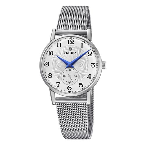 Festina Montre Femme Classique F20572/1 Montre-Bracelet Acier Inoxydable Argent Uf20572/1