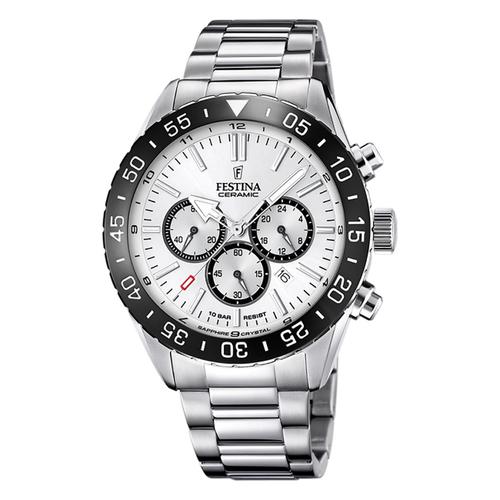 Montre-Bracelet En Céramique Pour Hommes, Festina , F20575/1, Acier Inoxydable, Argent, Uf20575/1