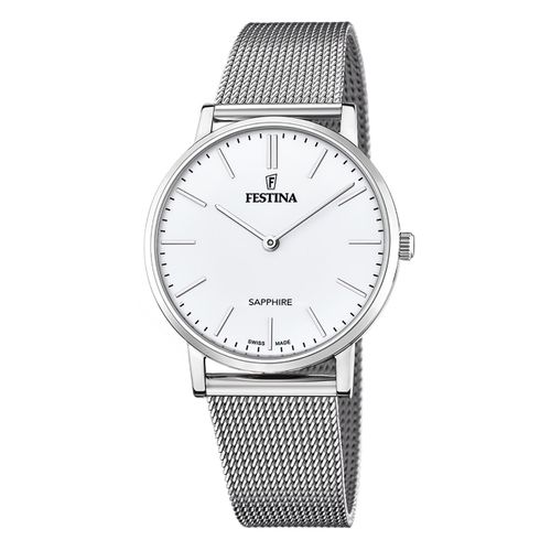 Montre Homme Festina Acier Inoxydable Argent Festina Montre-Bracelet Swiss Made Uf20014/1
