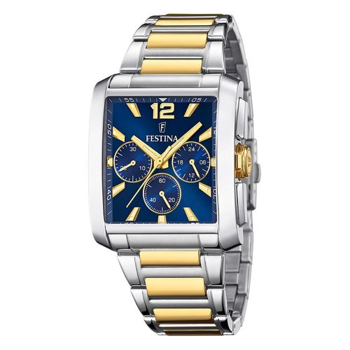 Festina Montre Pour Hommes En Acier Inoxydable Argent Or Chronographe Montre-Bracelet Uf20637/1