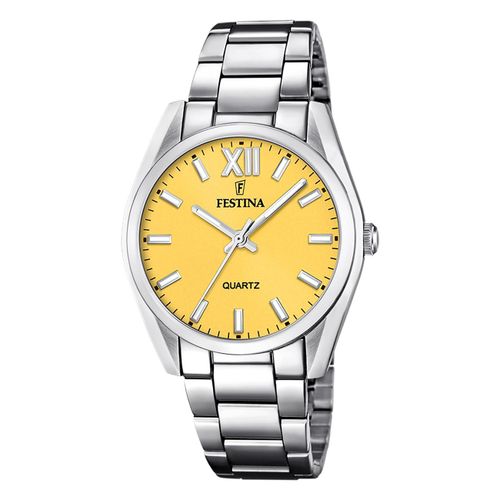 Festina Montre Femme Acier Inoxydable Argent Festina Montre-Bracelet Boyfriend Uf20622/G