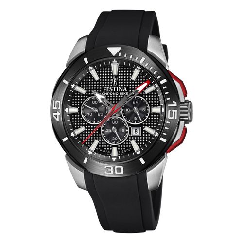 Montre Homme Festina Caoutchouc Noir Festina Montre-Bracelet Chrono Bike Uf20642/4