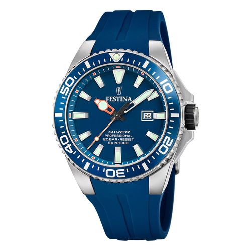 Montre Homme Festina Caoutchouc Bleu Festina Montre-Bracelet The Originals Uf20664/1