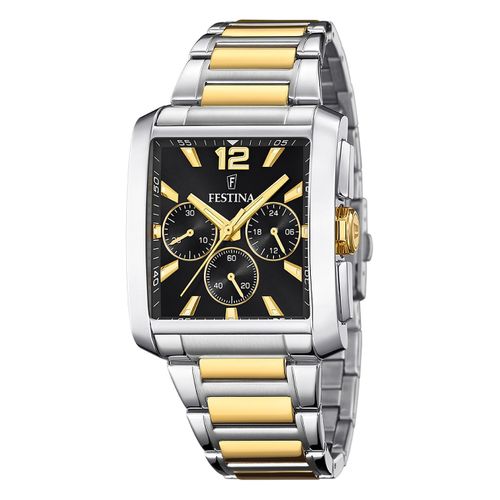 Festina Montre Pour Hommes En Acier Inoxydable Argent Or Chronographe Montre-Bracelet Uf20637/4