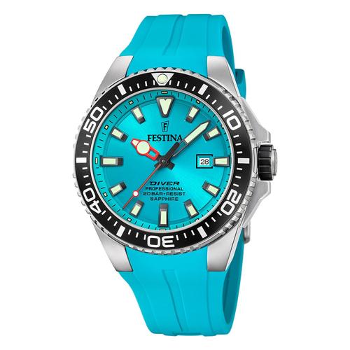 Montre Homme Festina Caoutchouc Turquoise Festina Montre-Bracelet The Originals Uf20664/5