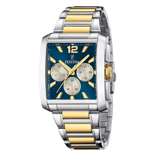 Festina Montre Pour Hommes En Acier Inoxydable Argent Or Chronographe Montre-Bracelet Uf20637/6