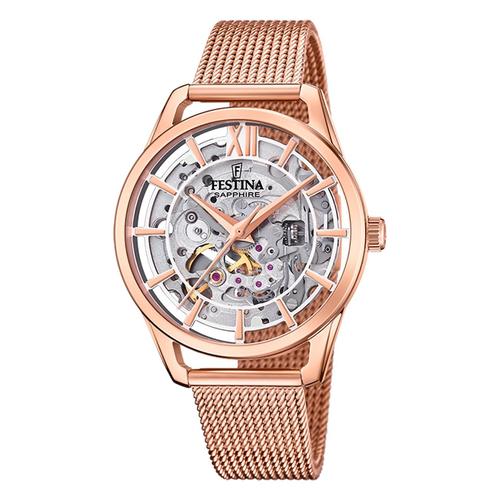 Festina Montre Femme Acier Inoxydable Rose Festina Montre-Bracelet Automatique Uf20628/2