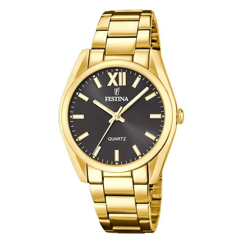 Montre Femme Festina Acier Inoxydable Or Montre-Bracelet Boyfriend Festina Uf20640/6