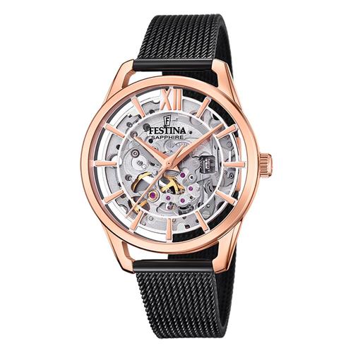 Montre Femme Festina Acier Inoxydable Noir Festina Montre-Bracelet Automatique Uf20628/3