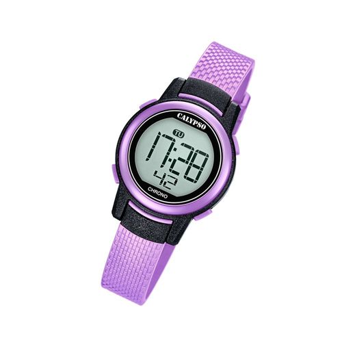 Calypso Montre Pour Enfants K5736/4 Montre-Bracelet En Plastique Pu Junior Mode Violet Uk5736/4
