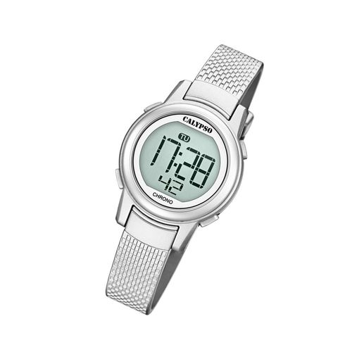 Calypso Montre Pour Enfants K5736/1 Montre-Bracelet En Plastique Pu Junior Argent Uk5736/1